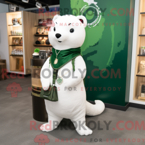 Forest Green Ermine mascot...