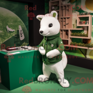 Forest Green Ermine mascot...
