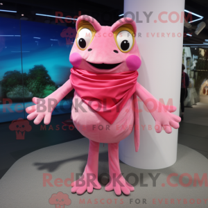 Maskottchenkostüm Pink Frog...