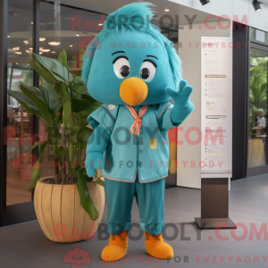 Teal Mango Maskottchen...
