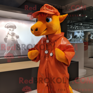 Orange Mare mascot costume...