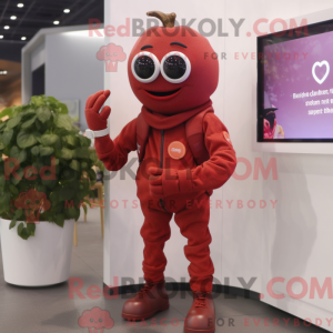 Maroon Tomato maskot...