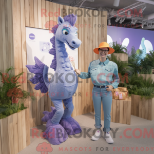 Lavender Sea Horse mascot...