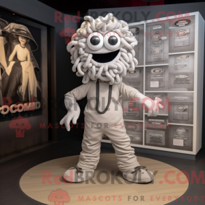 Grå Medusa maskot kostume...