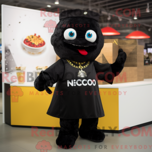 Black Nachos mascot costume...