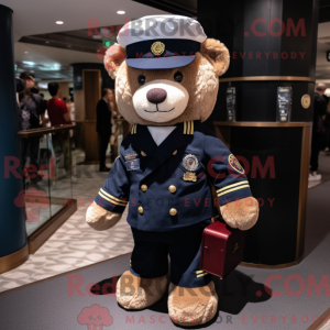 Navy Teddy Bear maskot...