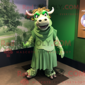 Mascotte de Zébu vert...