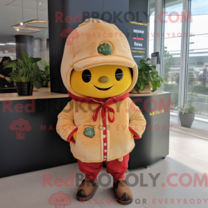 Gold Strawberry mascot...