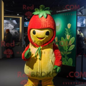 Gold Strawberry mascot...