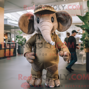 Brown Elephant mascot...