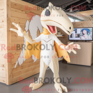 Cream Pterodactyl mascot...