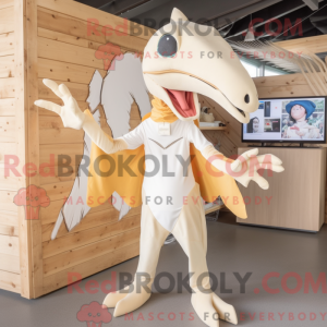 Creme Pterodactyl maskot...