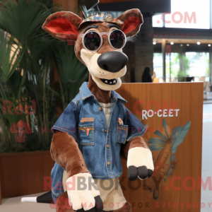 Rost Okapi Maskottchen...