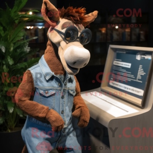 Rust Okapi-maskotdraktfigur...