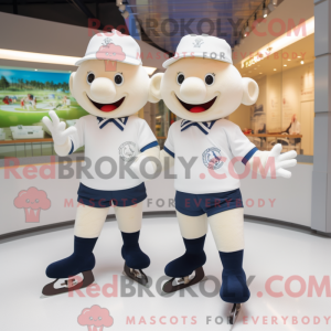 Cream Pair Of Ice Skates...