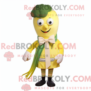 Lemon Yellow Celery mascot...