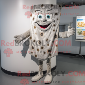 Silver Pizza Slice mascot...