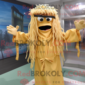Guld spaghetti maskot...