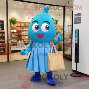 Blue Falafel mascot costume...