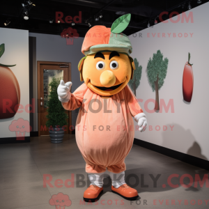 Peach King mascot costume...