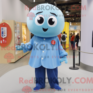 Postava maskota Sky Blue...