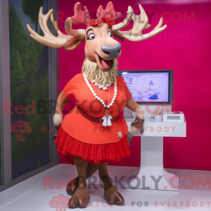 Red Irish Elk maskot...