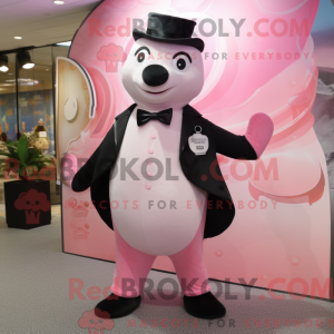 Pink Seal mascot costume...