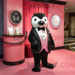 Pink Seal mascot costume...