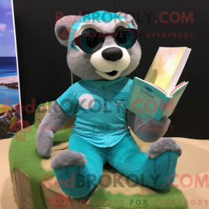 Turquoise Ferret mascot...
