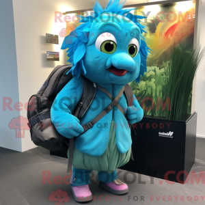 Postava maskota Cyan Betta...
