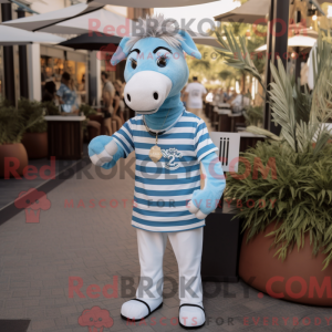 Sky Blue Zebra mascot...