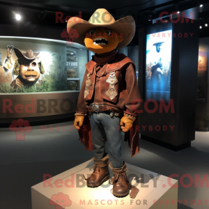 Rust Cowboy maskot kostume...