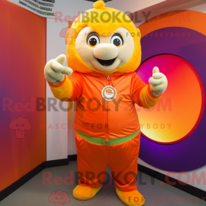Orange Rainbow Maskottchen...
