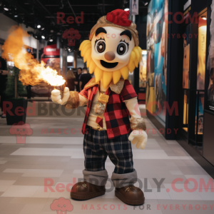Gold Fire Eater mascot...