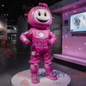 Magenta Astronaut maskot...