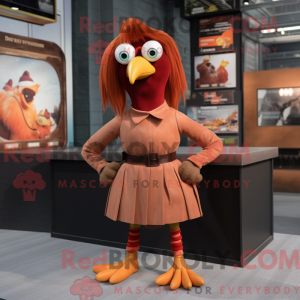 Rust Hens mascot costume...
