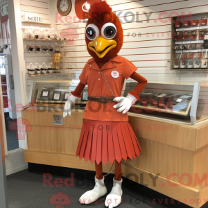 Rust Høns maskot kostume...