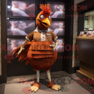 Rust Høns maskot kostume...