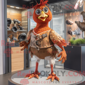 Postava maskota Rust Hens...