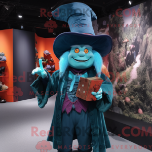 Cyan Witch S Hat máscara de...