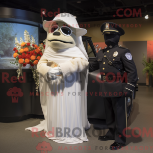 Rust Police Officer mascot...