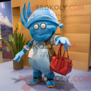 Sky Blue Hermit Crab mascot...