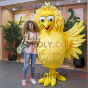 Lemon Yellow Harpy mascot...