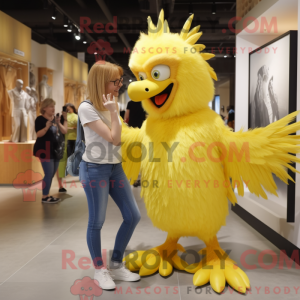 Lemon Yellow Harpy mascot...
