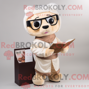 Personaggio mascotte beige...