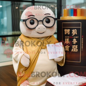 Beige Dim Sum mascot...