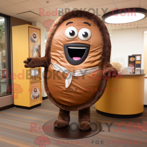 Brown Donut mascot costume...