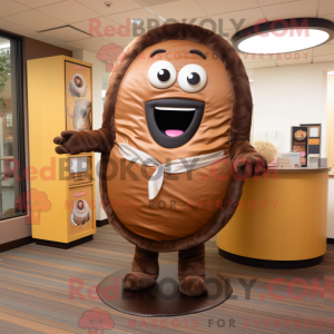 Brown Donut mascottekostuum...