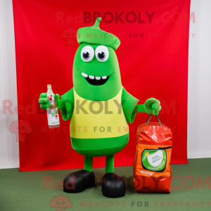 Hellgrüne Flasche Ketchup...