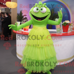 Postava maskota Lime Green...